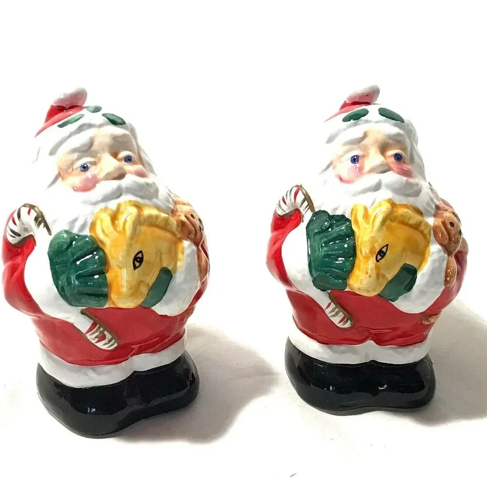 Christmas Village vintage santa